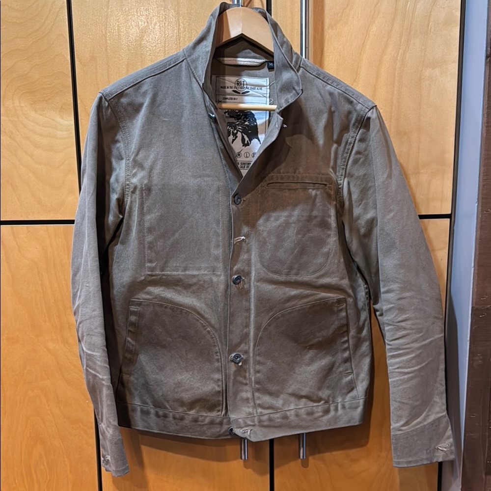 Men's RGT waxed tan supply jacket